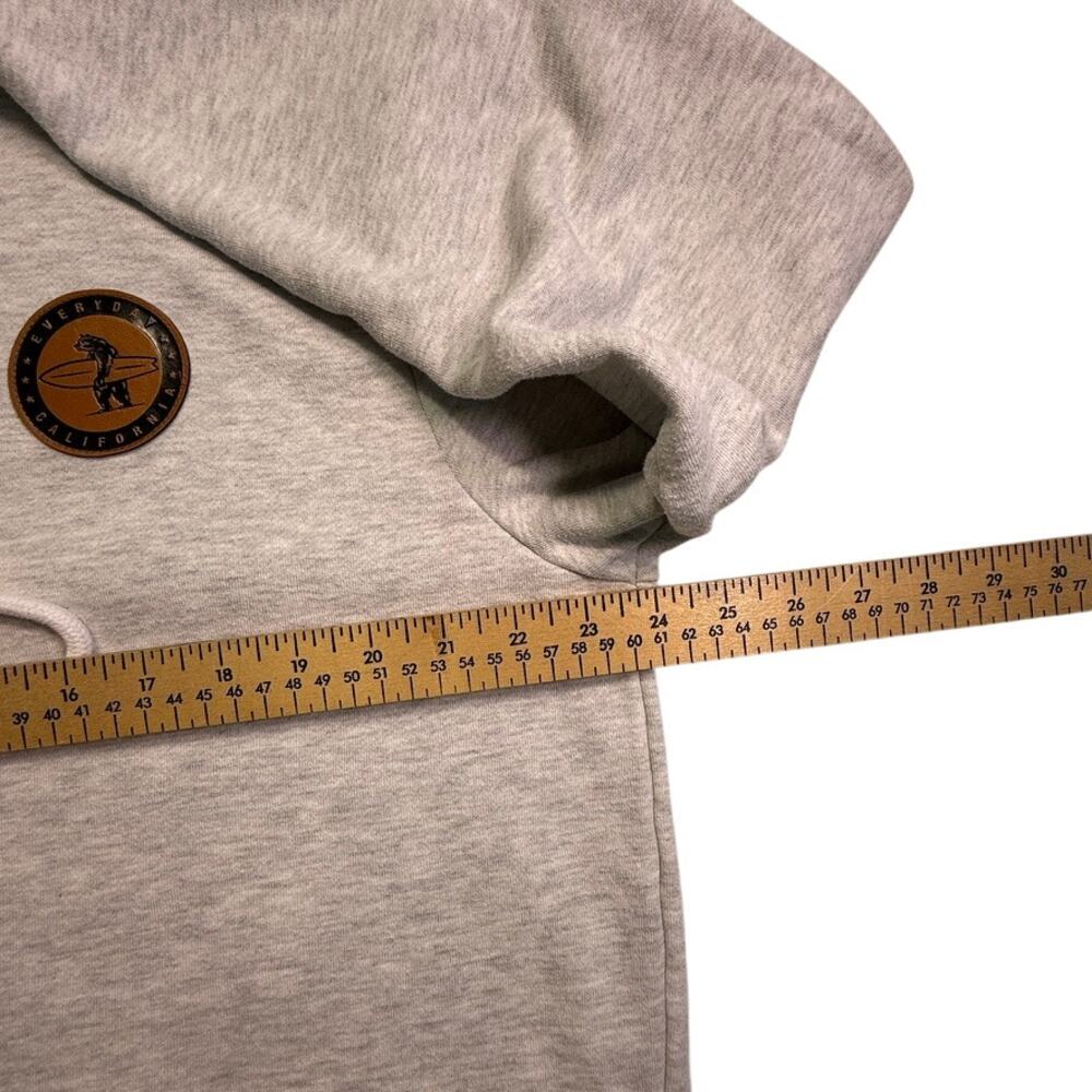 Everyday California Hoodie XL Gray Surf Bear Logo Fleece Pullover Sweatshirt - Picture 5 of 9